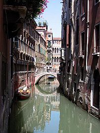 Rio della Verona: a rio or small canal in Venice Rio della Verona: a rio or small canal in Venice